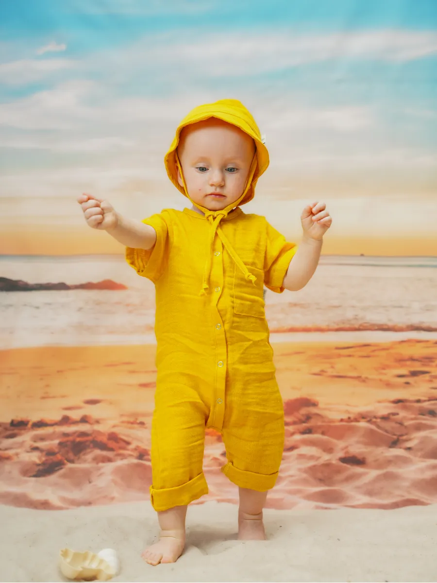 Песочник Супер Пупс кос/мусл/горчица - фото 14