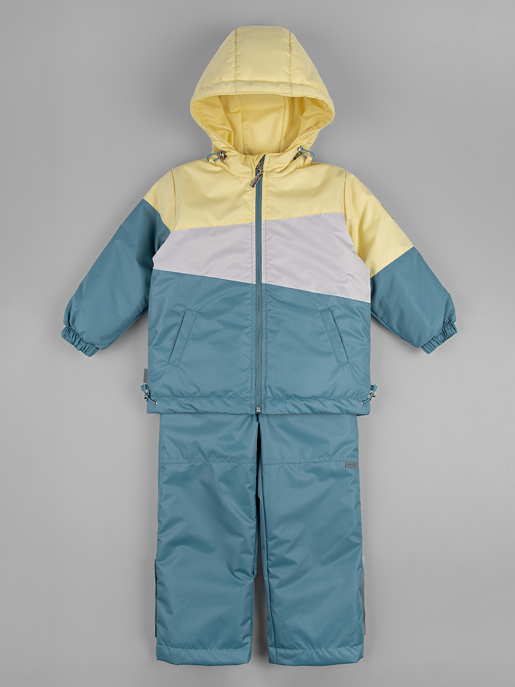 Куртка и брюки LEO 5019В_желтый/серо-голубой - фото 1