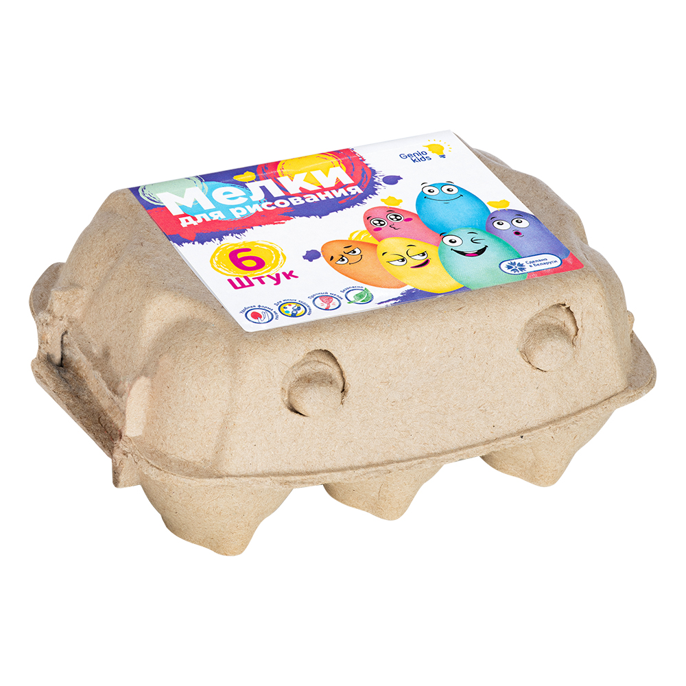 Мел сухой Genio Kids 6 шт. - фото 5