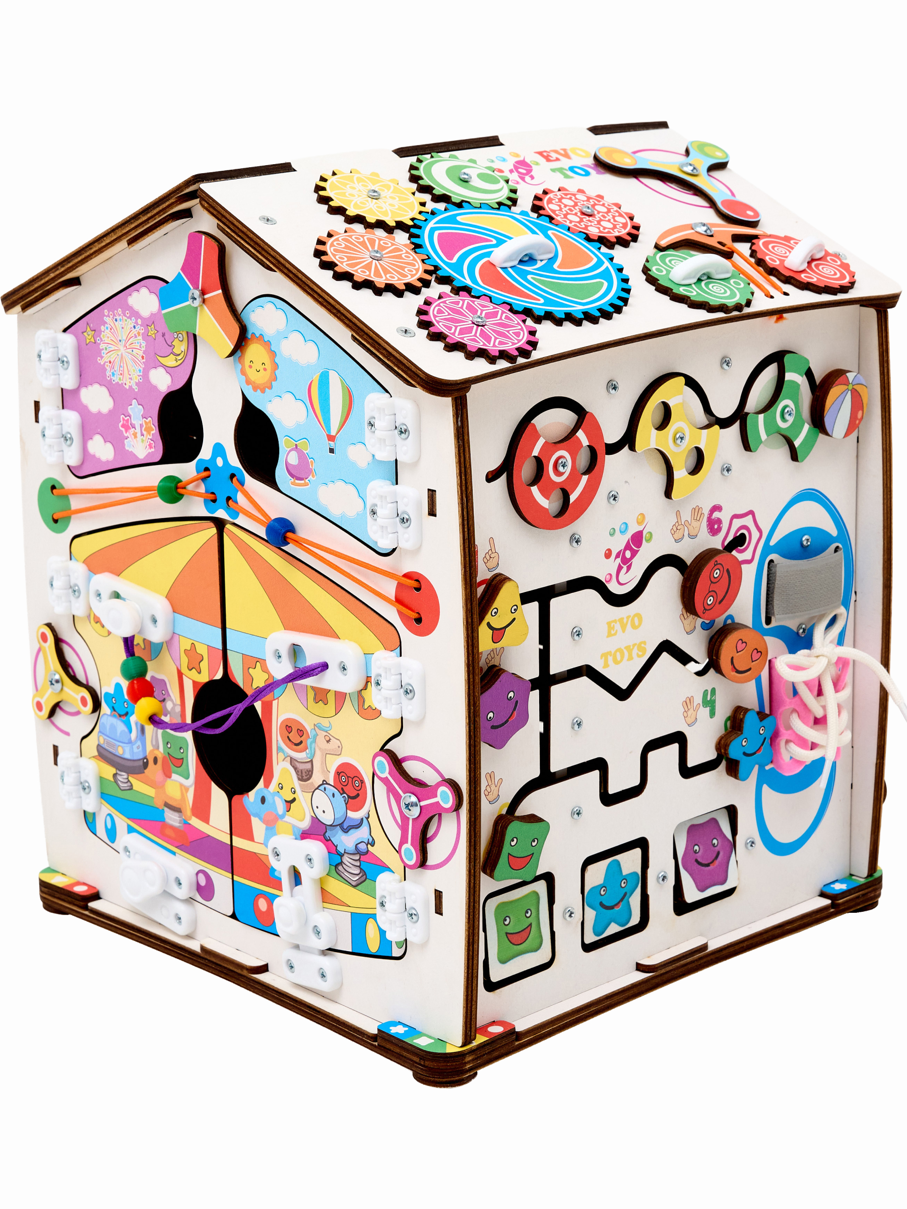 Игрушка Evotoys бизиборд Смайлики - фото 20