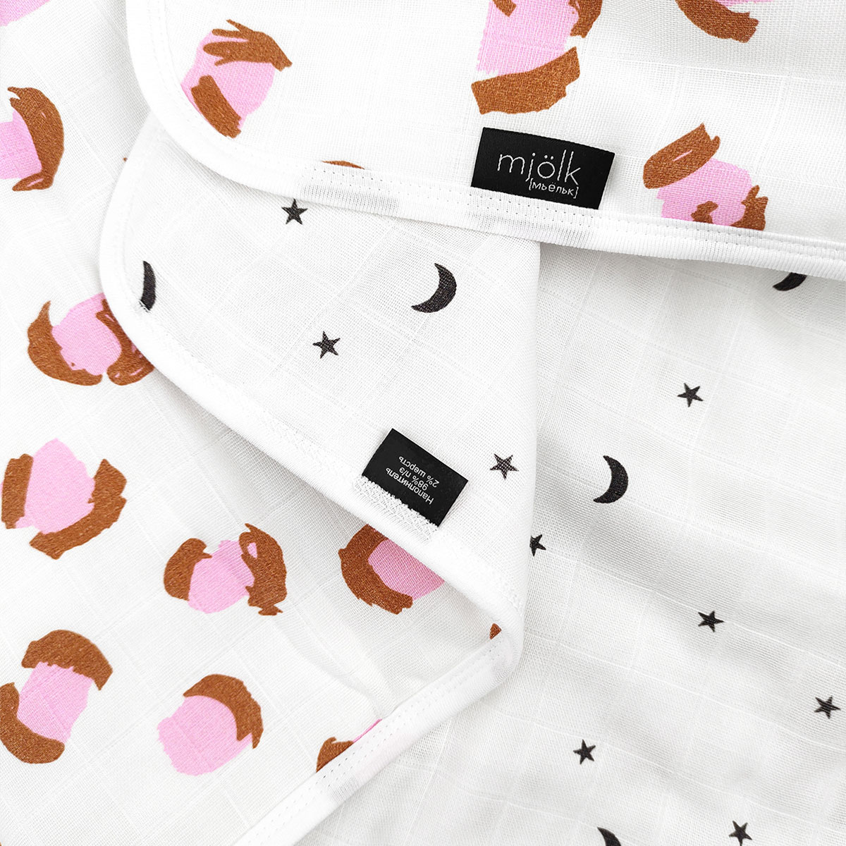 Одеяло Mjolk Леопард 76 x 100 см муслин - фото 3