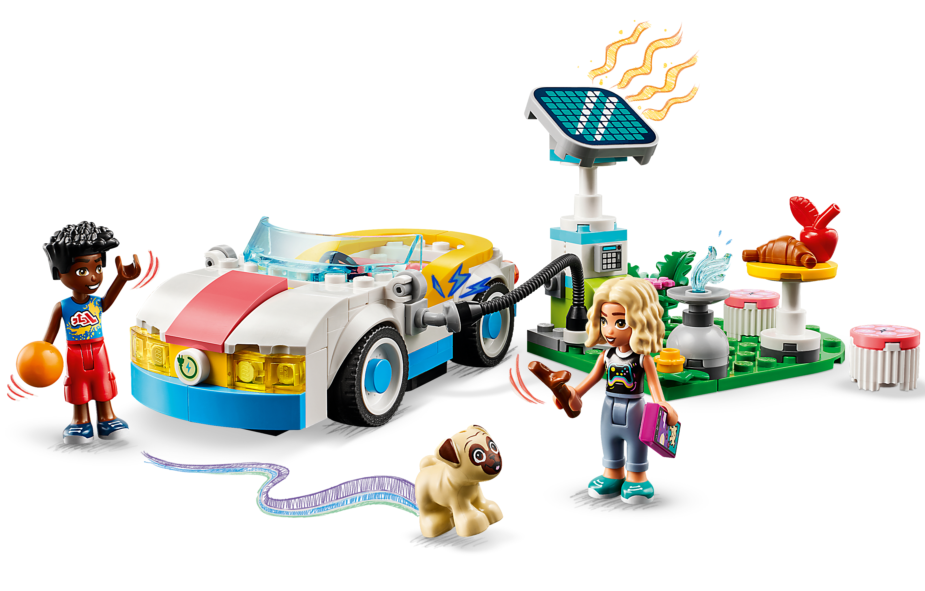 Конструктор LEGO Friends Электрическая машина и ЗУ 170 дет. - фото 2
