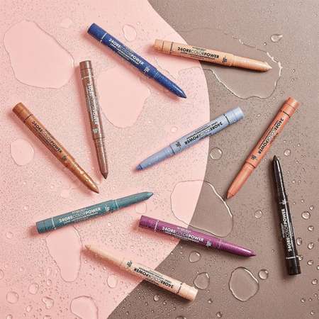 Тени карандаш Deborah Milano стойкие 24ORE Color Power Eyeshadow тон 08 глубокий фиолетовый 1.4 г