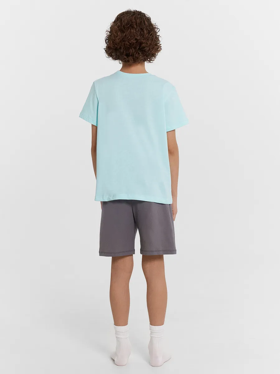 Пижама Mark Formelle (Марк Формэль) 563318/бирюзовый +графит +печать - фото 3