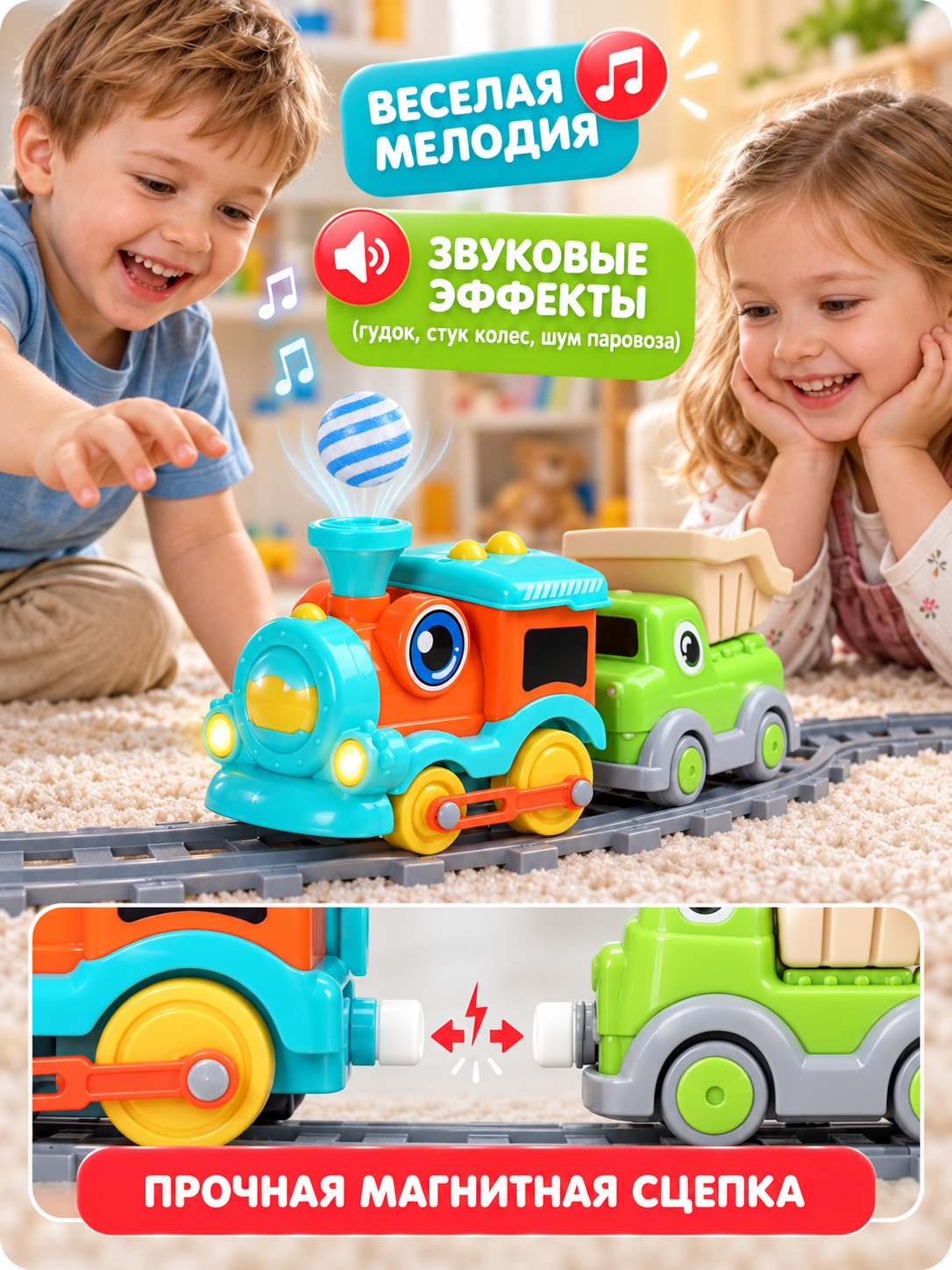Развивающая железная дорога Компания Друзей JB0405644 - фото 4