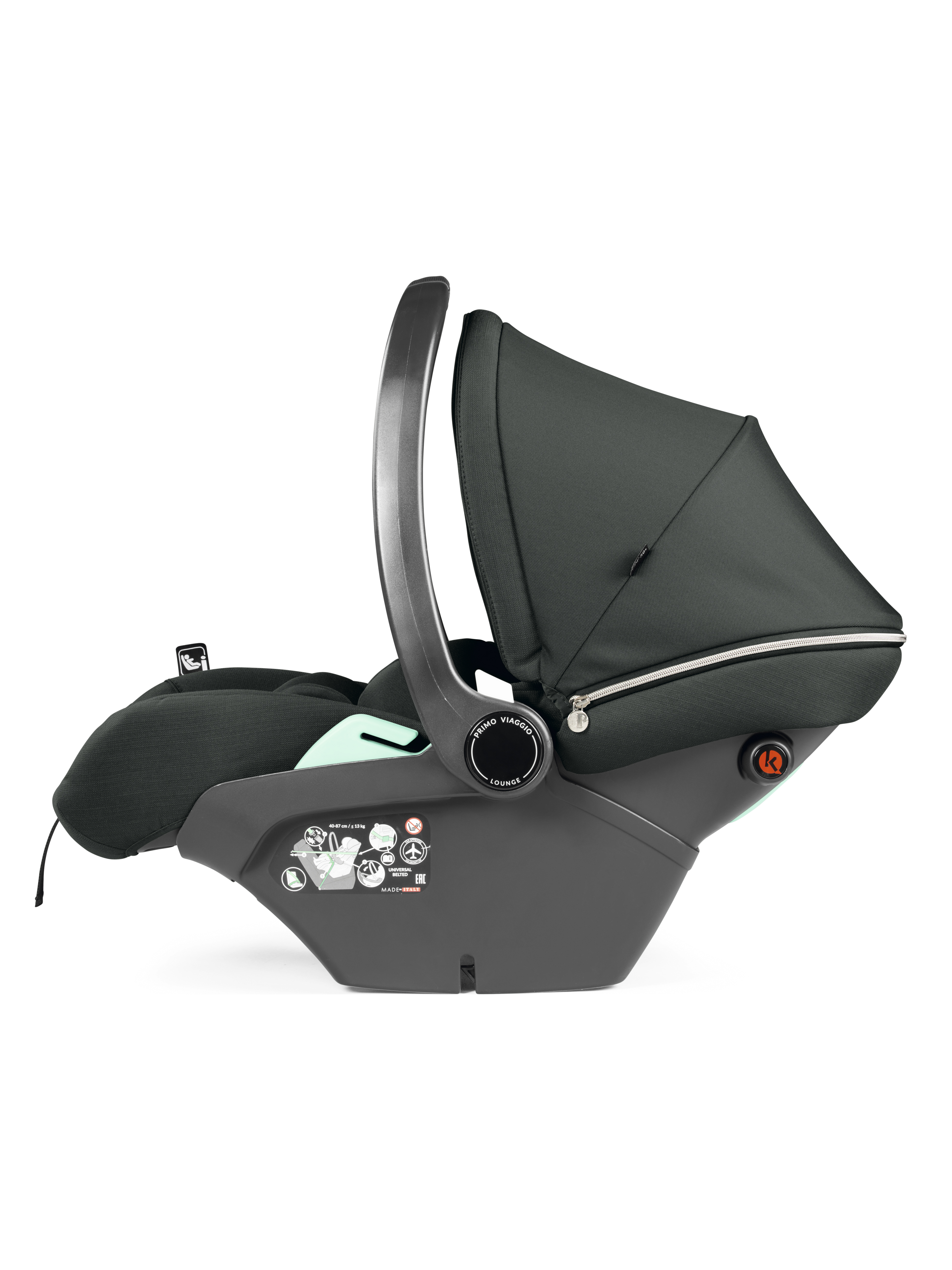 Автокресло Peg-Perego Lounge 0 (0 -13 кг) зеленый - фото 8