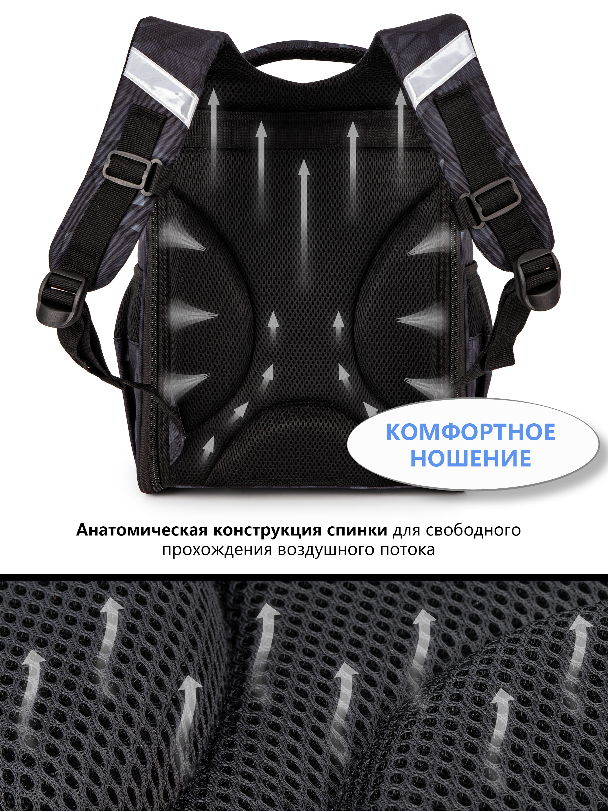 Ранец School Standard мальчика первоклассника 4 в 1 - фото 10