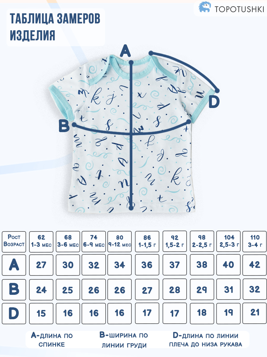 Футболка 2 шт TOPOTUSHKI Т21022417ку - фото 2