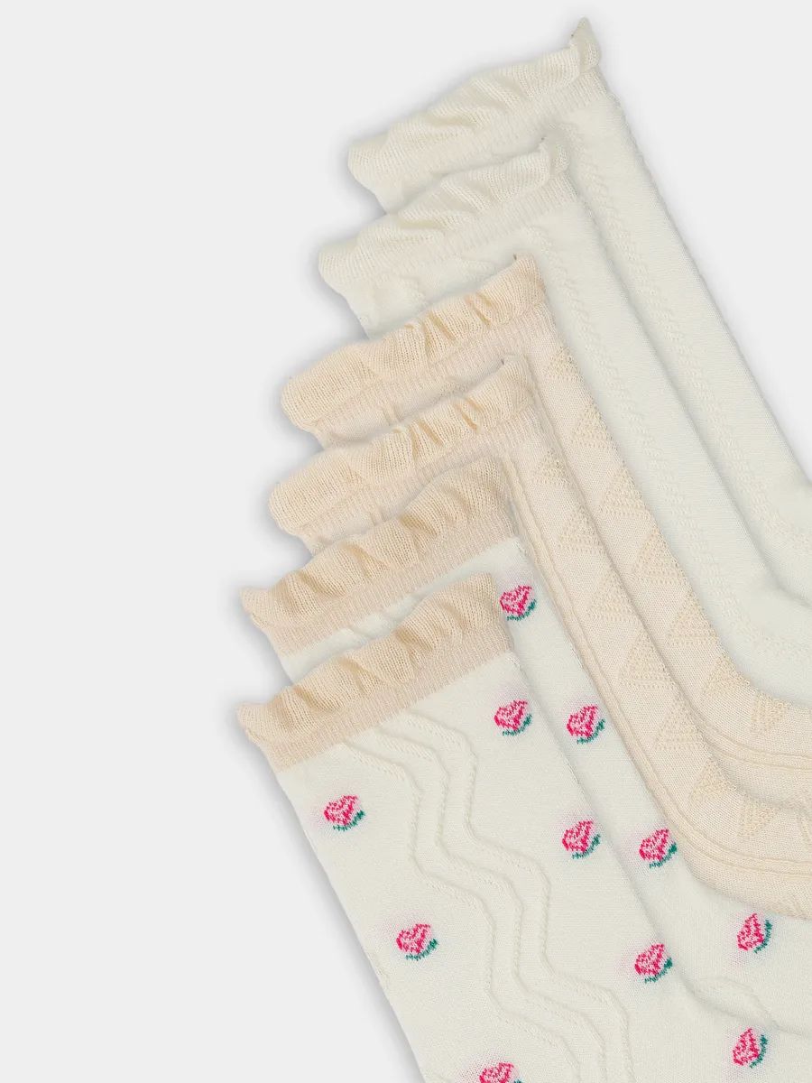 Носки 3 пары Mark Formelle (Марк Формэль) 237A-3114/молочный /нюдовый/ - фото 9