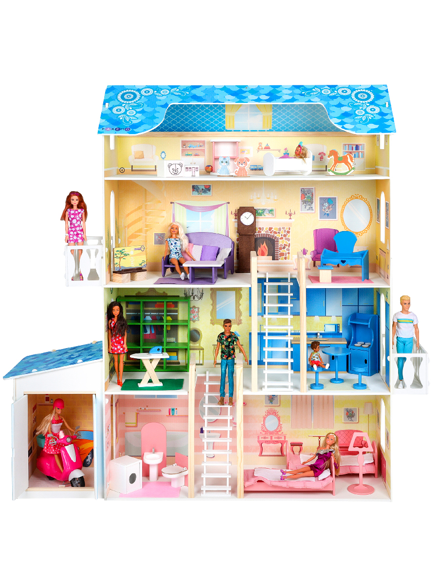 Домик для кукол PAREMO 135 см с мебелью PD316 - фото 25