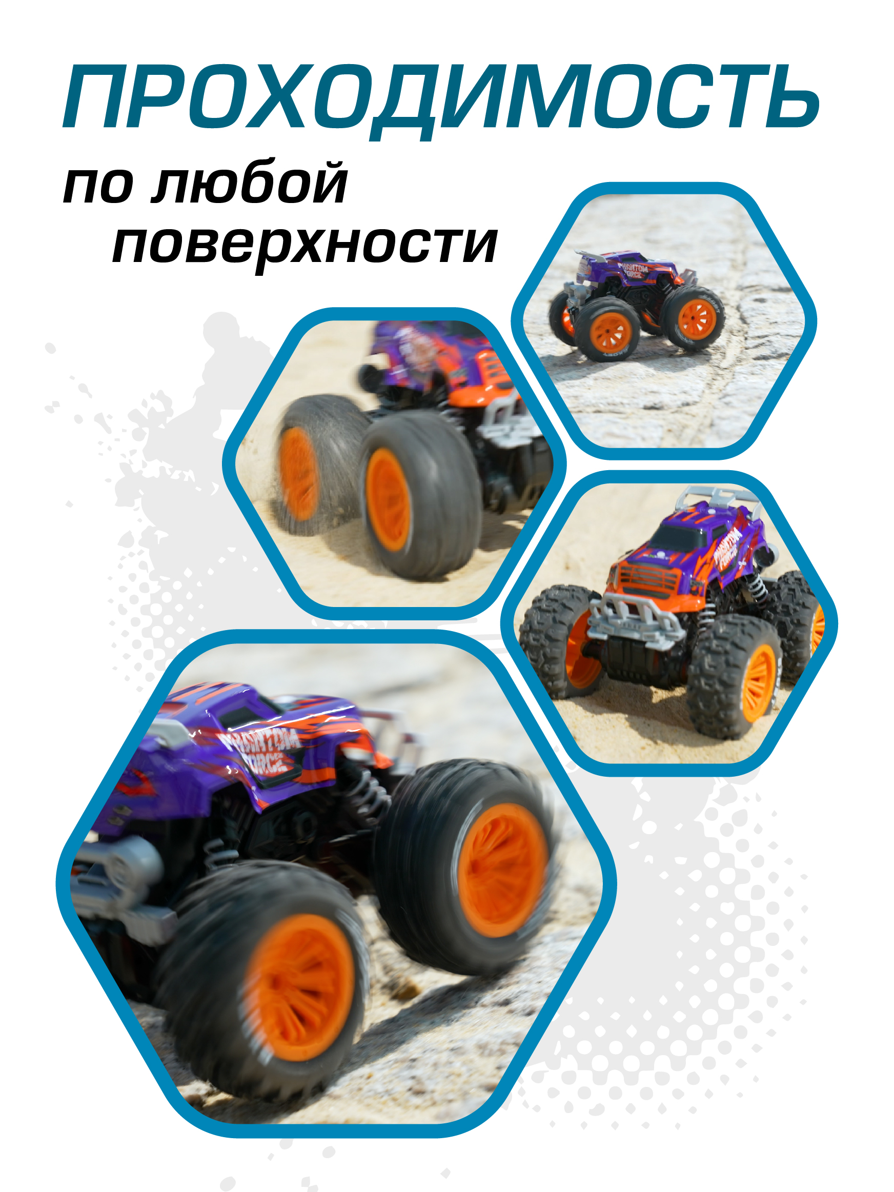 Внедорожник РУ Exost Фантомная сила 19 см - фото 2