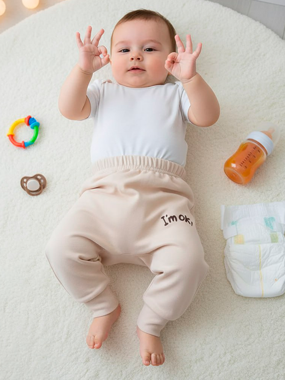 Брюки 2 шт Совенок Дона АД1-302-50/27-28 - фото 3