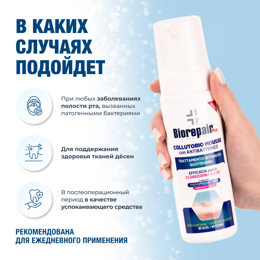 Пенка Biorepair Антибактериальный 200 мл - фото 3
