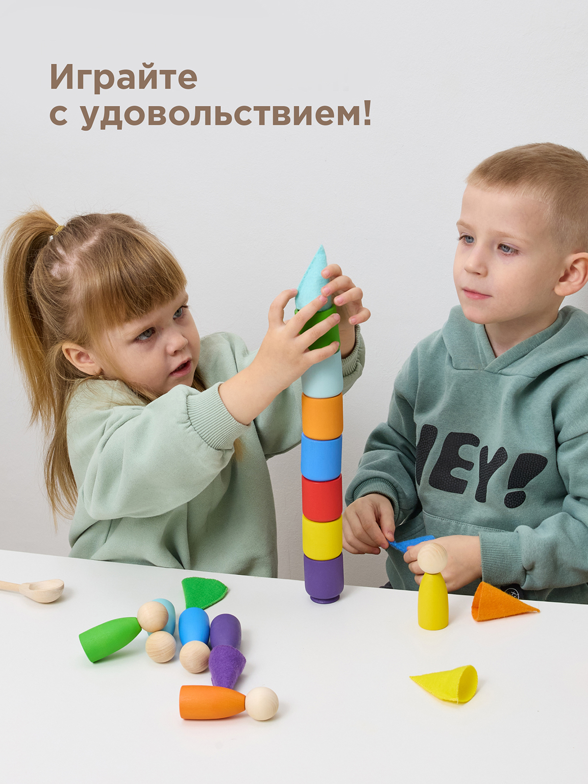 Развивающая игра Ulanik Гномики в колпачках в стаканчиках - фото 7