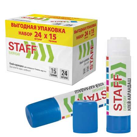 Клей-карандаш Staff 24 шт.