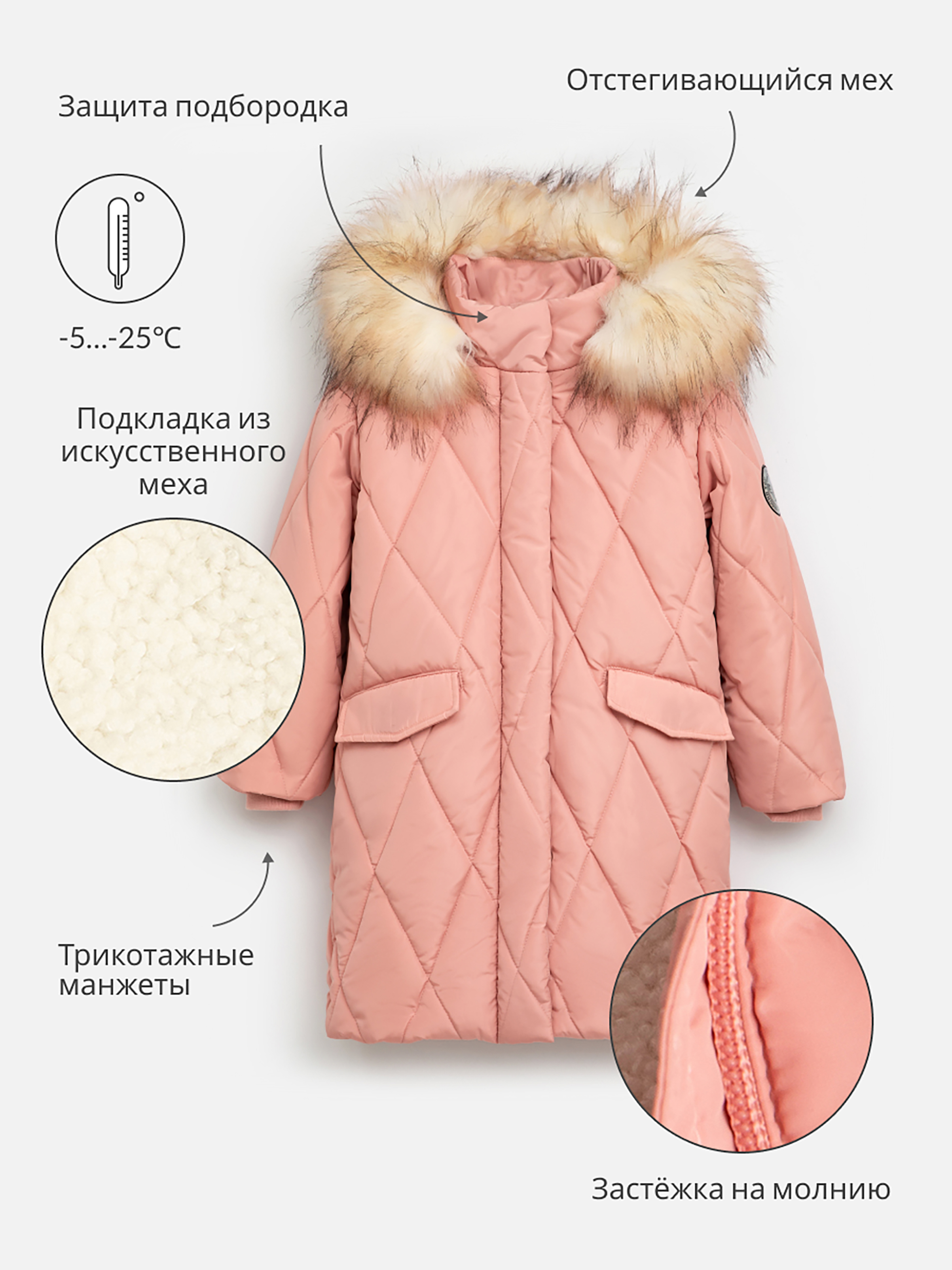 Пальто Acoola 20210610043_0073560 - фото 3