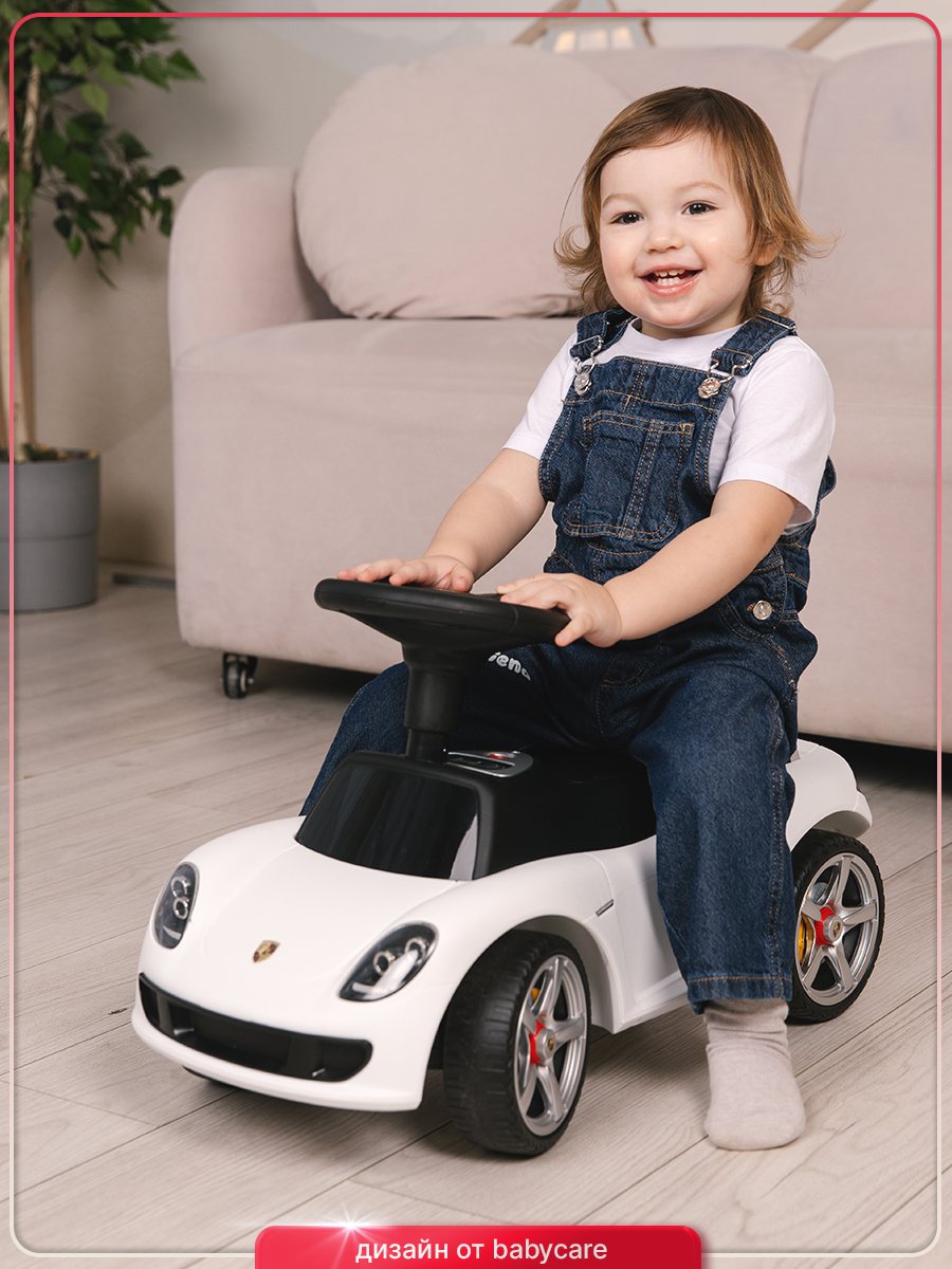 Каталка BabyCare Порш белый - фото 14