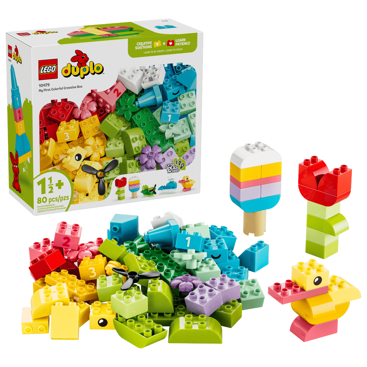 Конструктор LEGO DUPLO Красочная креативная коробка 80 дет. - фото 1