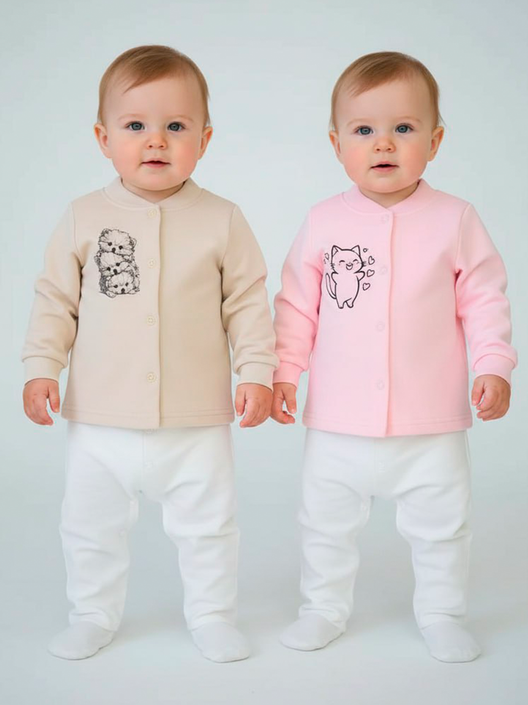 Кофточка 2 шт Совенок Дона АД1-201-50/29-30 - фото 1