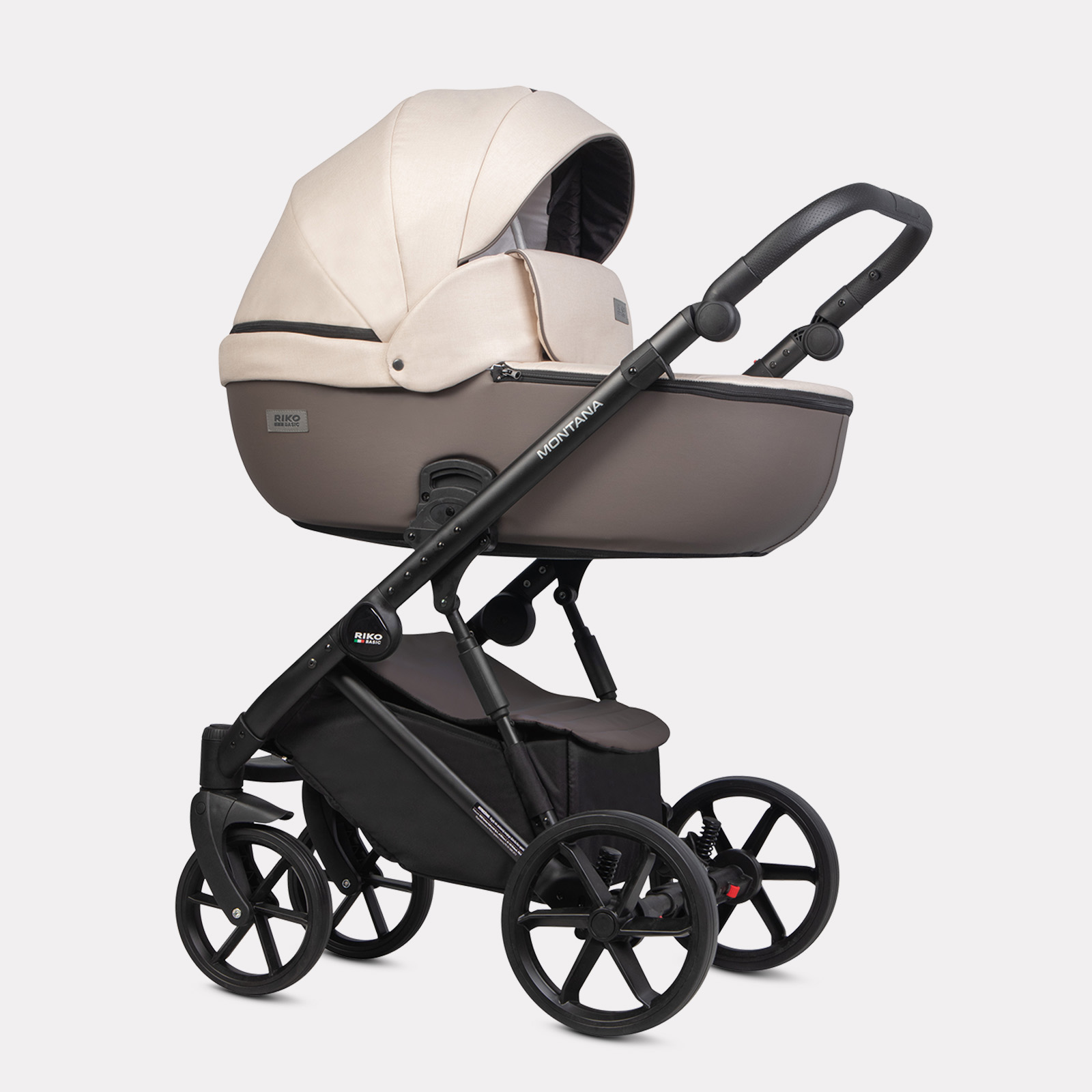 Коляска 2в1 Riko Basic Montana Plus коричневый - фото 2