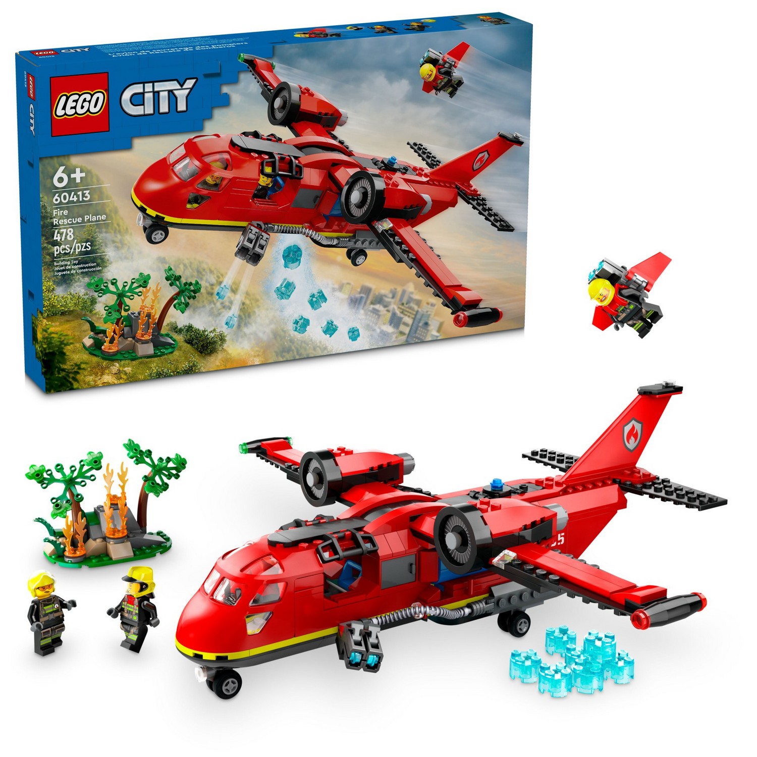 Конструктор LEGO City Пожарно-спасательный самолет - фото 1
