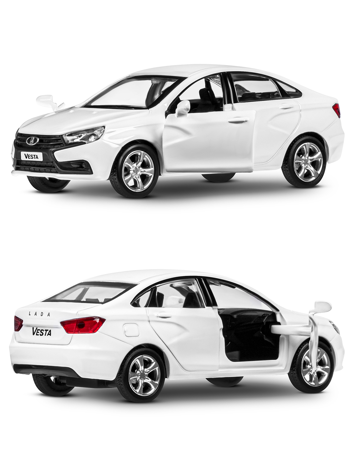 Автомобиль АВТОпанорама LADA Vesta 1:43 JB1251621 - фото 10