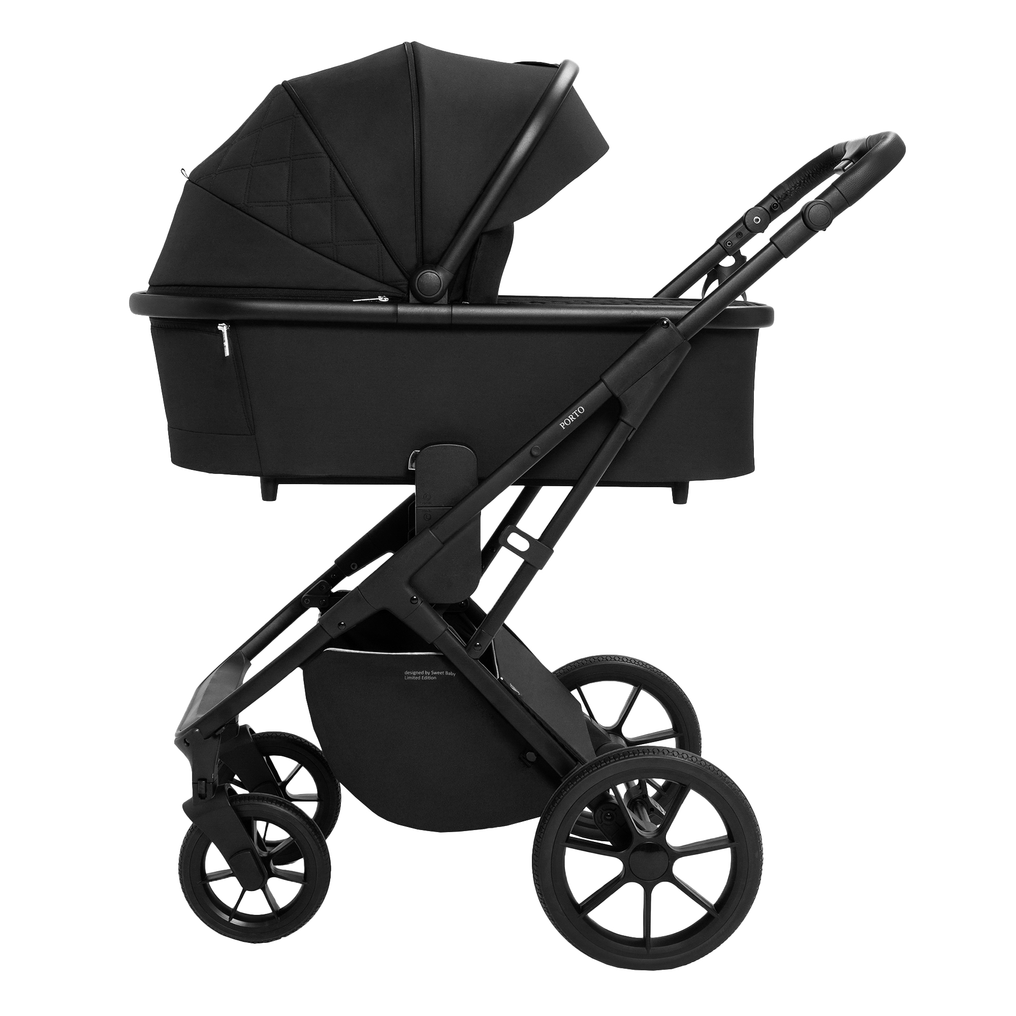 Коляска 2в1 Sweet Baby Porto Black черный - фото 18