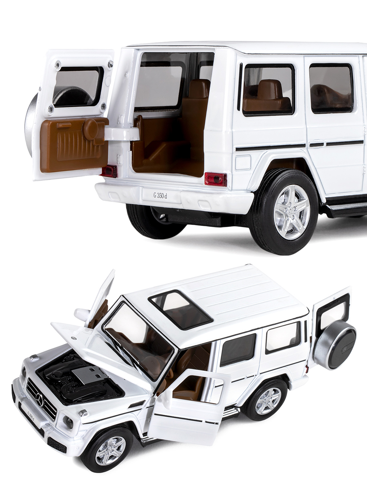 Внедорожник АВТОпанорама Mercedes Benz G350d 1:32 JB1200189 - фото 10