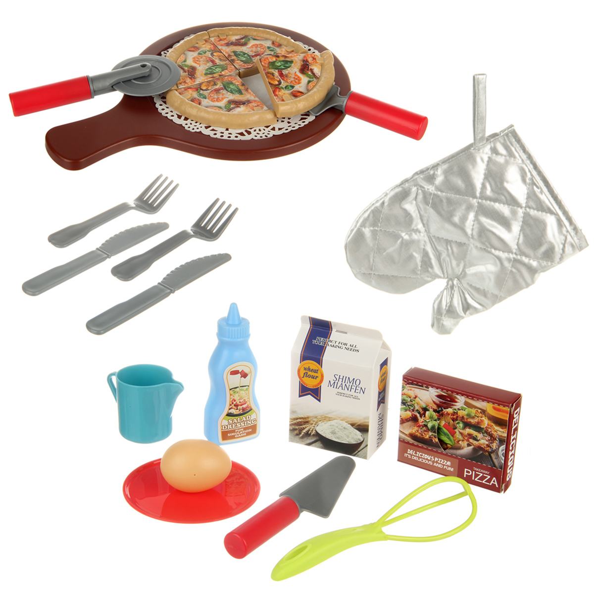 Игрушка Veld Co продукты, посуда 35 предм. - фото 1