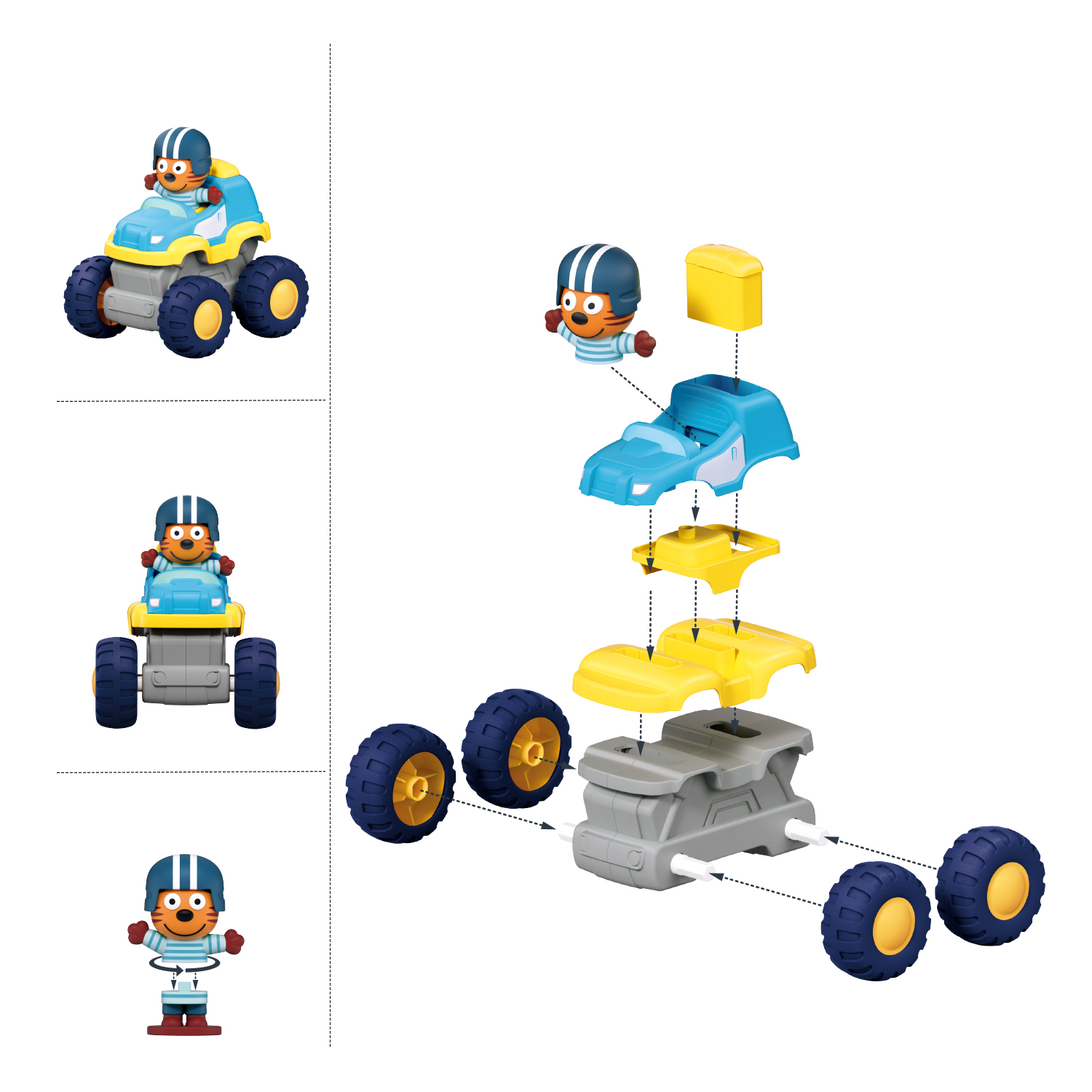 Конструктор SLUBAN Три Кота 19 дет. - фото 2