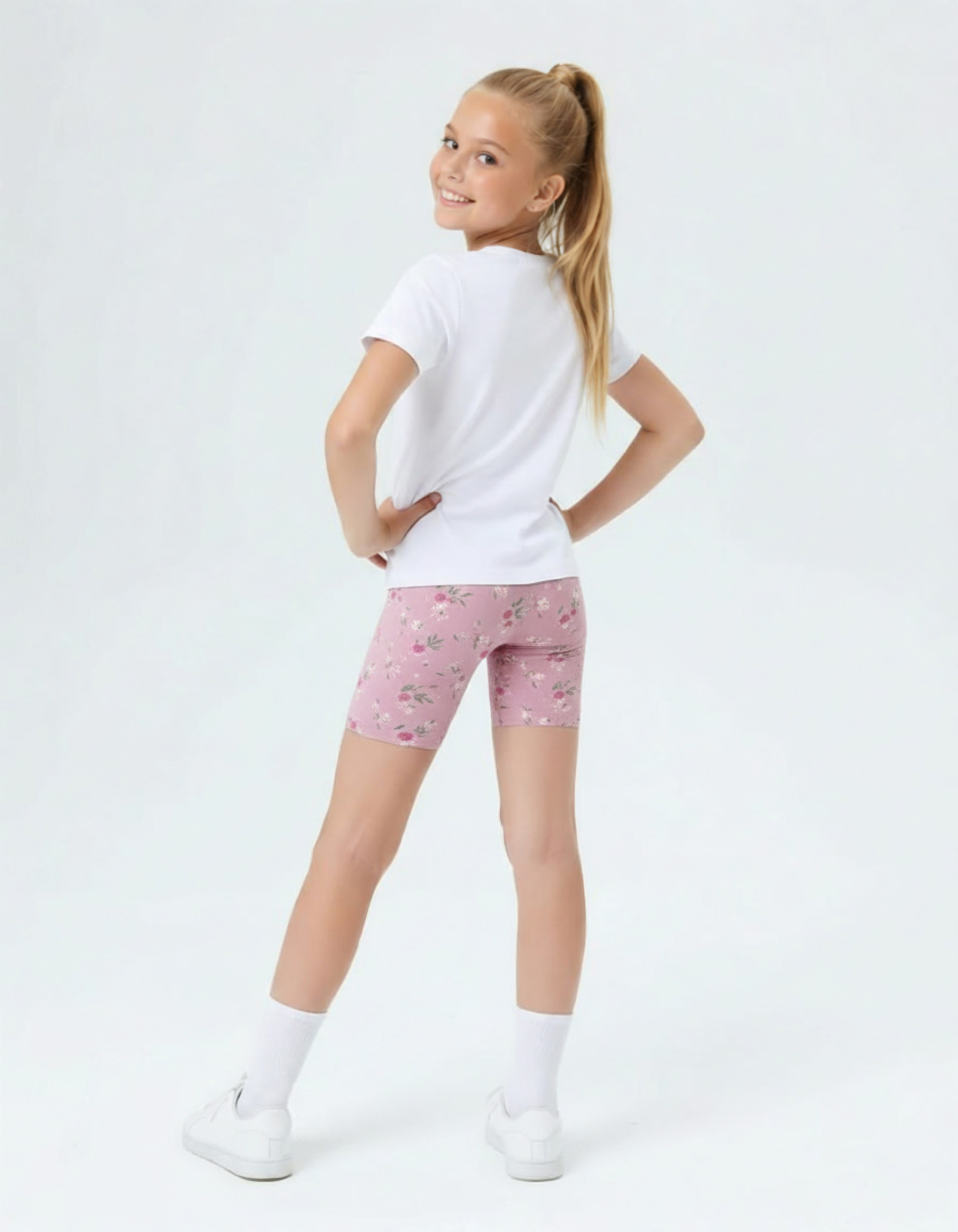 Велосипедки Персона Junior Сказочные цветы лиловые - фото 3