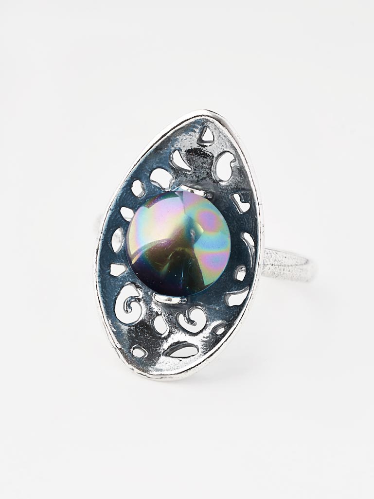 Кольцо Shine and Beauty 80966-110-к-майоркачерн - фото 5