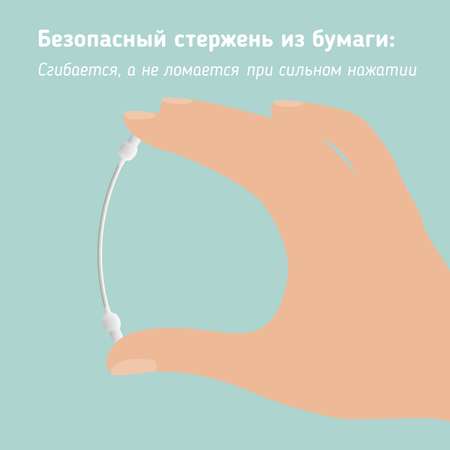 Ватные палочки Zabota2 С ограничителем 100 шт.