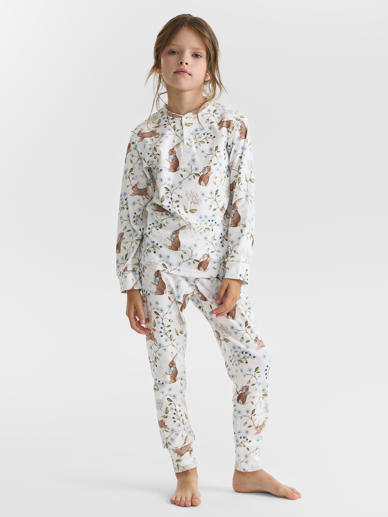 Пижама Happy Baby 90139_white-blue - фото 1