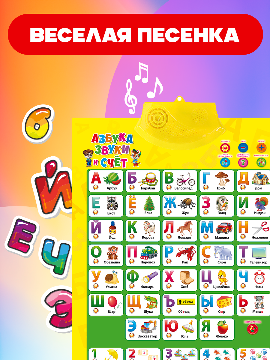 Игрушка Рыжий кот Азбука, звуки и счёт - фото 5