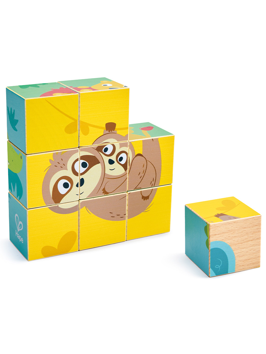 Игрушка Hape кубики Дикие животные - фото 5