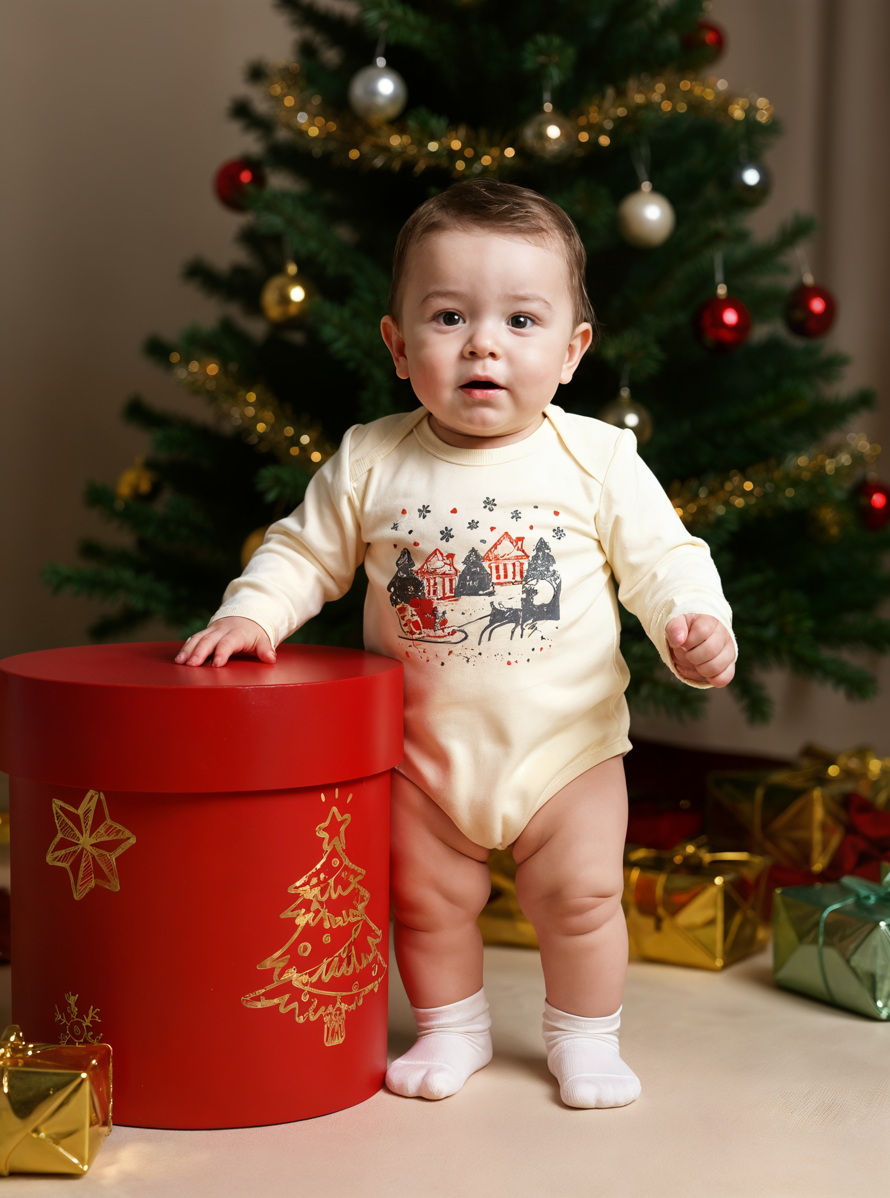 Боди KiMMi Baby КБ-1308072п молочный_праздник - фото 5