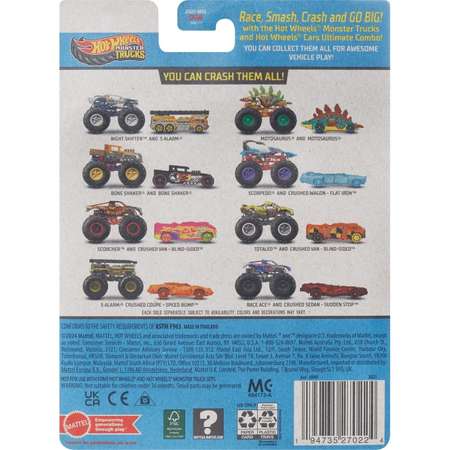 Монстр-трак Hot Wheels Monster Truck Scorcher 1:64 черный