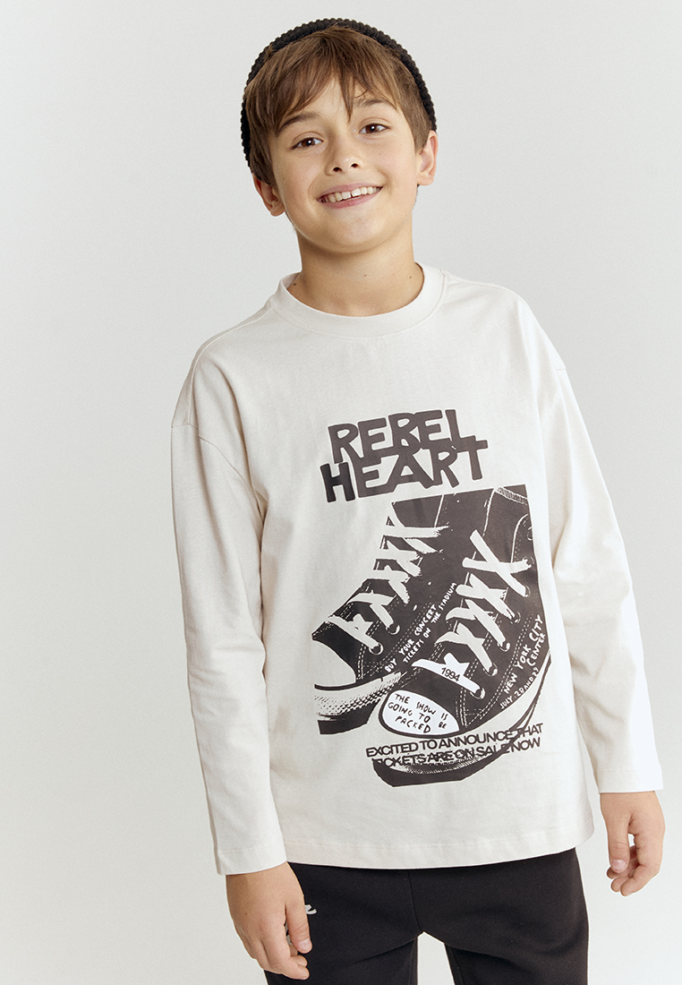 Лонгслив artie W25K04FD-1346M/Молочный - фото 1