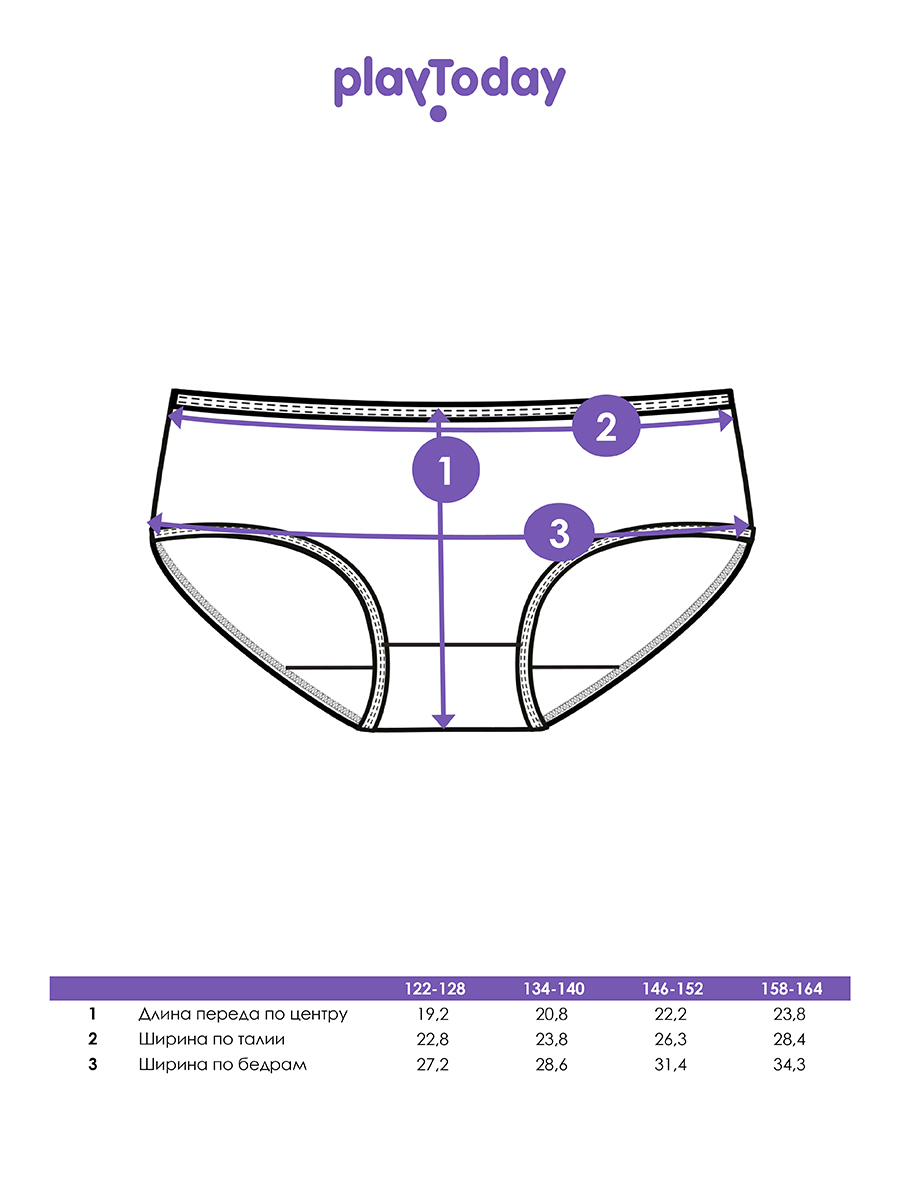 Трусы 3 шт PlayToday 22447002 - фото 3