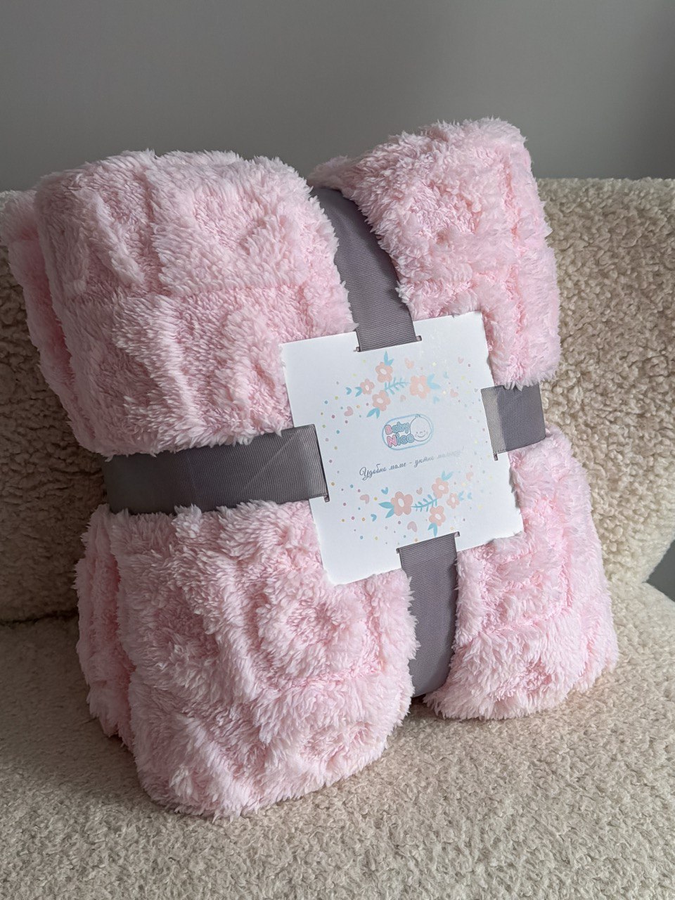 Плед ОТК 118 x 100 см велсофт - фото 4