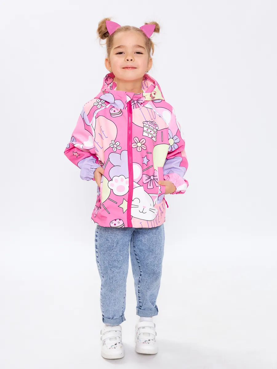 Ветровка RuStyle ДД-ветRSL-652-loveроз - фото 1