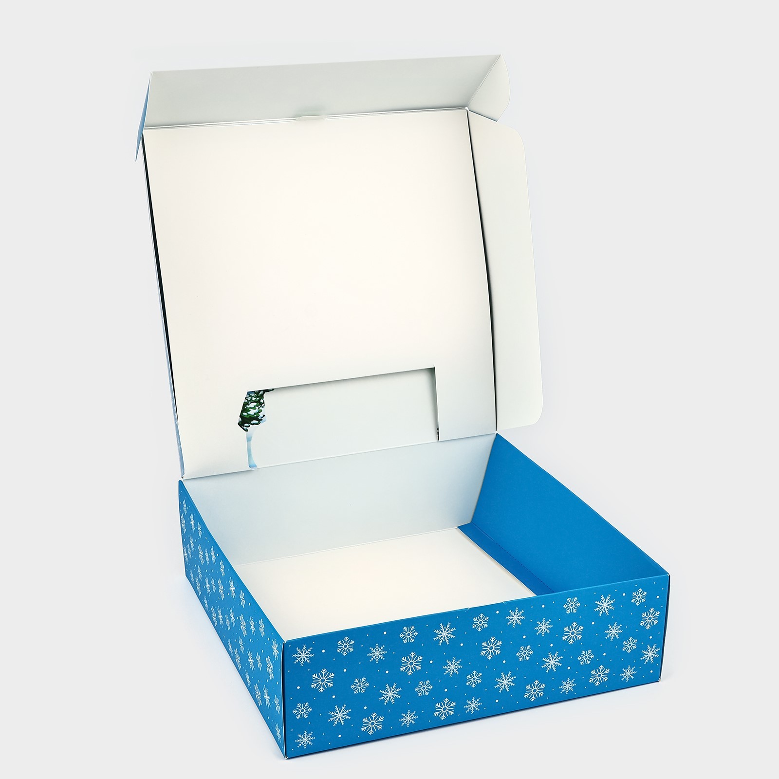 Коробка складная Дарите Счастье "Зимних чудес", 26 х 26 х 8 см - фото 6