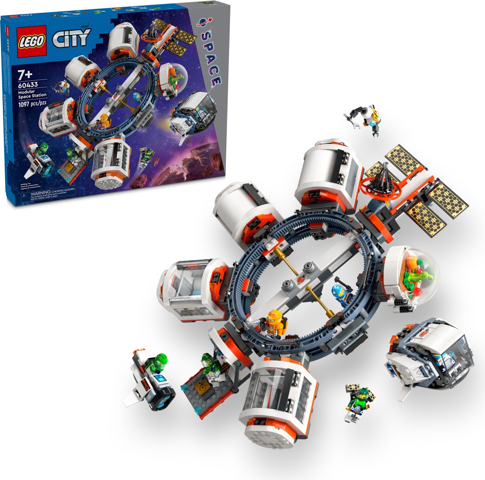 Изображение товара Конструктор LEGO City Космическая станция 60433, 1061 деталь модульный