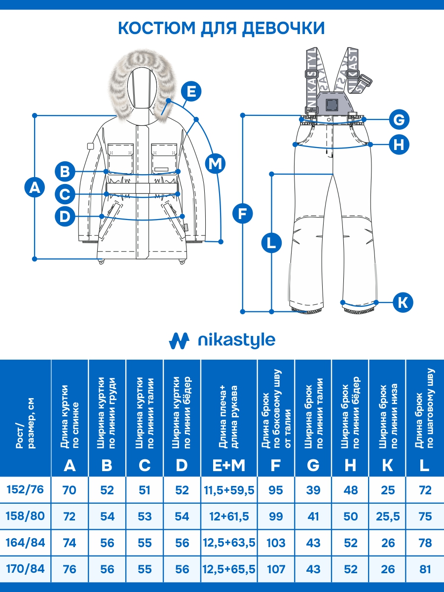 Куртка и полукомбинезон NIKASTYLE 7з7225 какао - фото 15