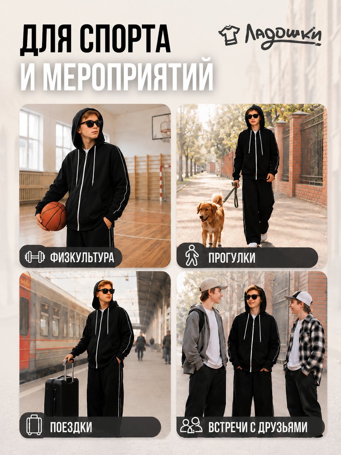 Костюм ЛАДОШКИ Костюм Олимпия черный - фото 4