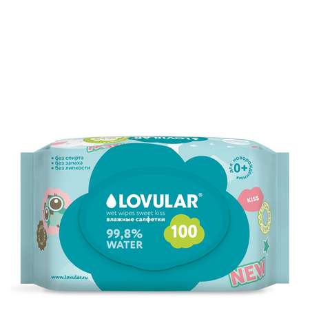 Влажные салфетки LOVULAR 100 шт.