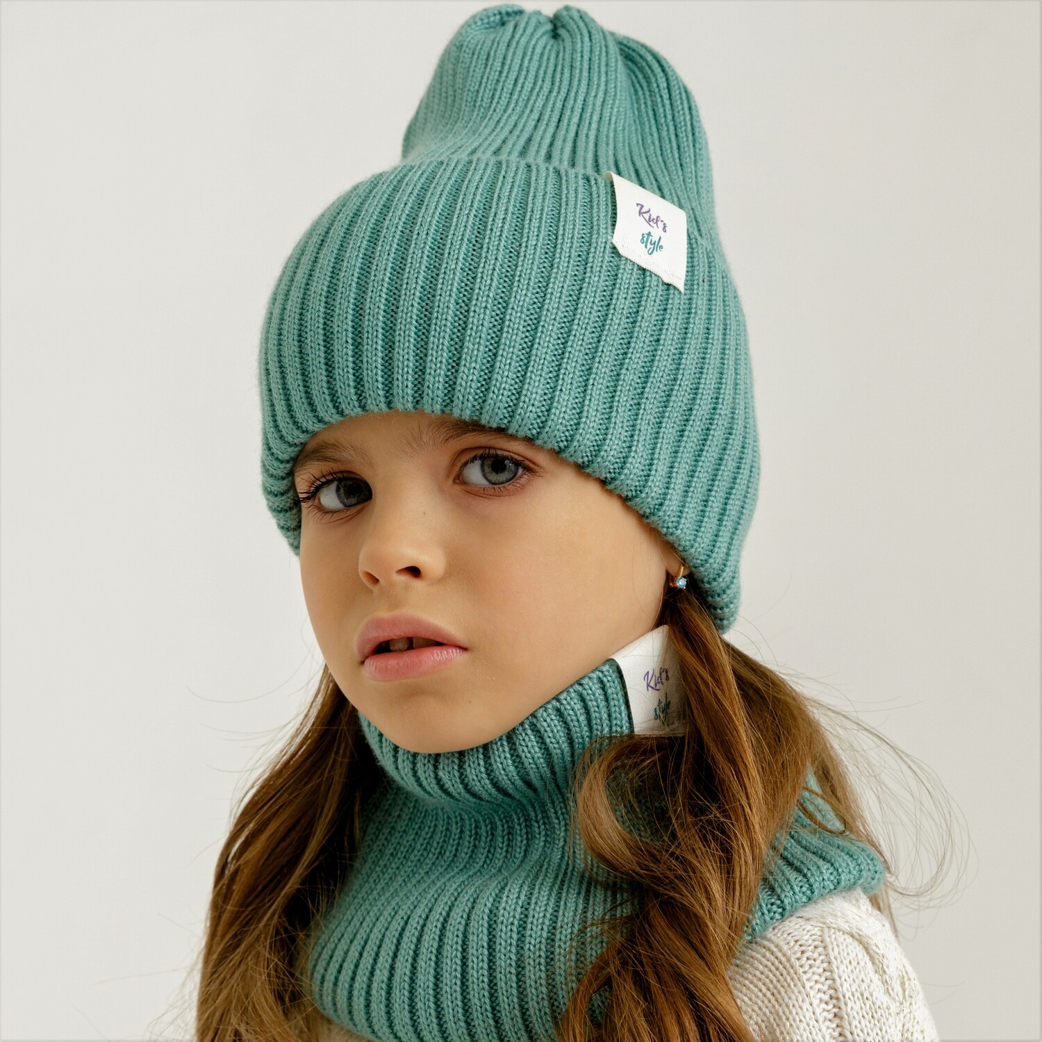 Шапка и снуд Nella Vitta NV20-Комплект/Мятный - фото 1