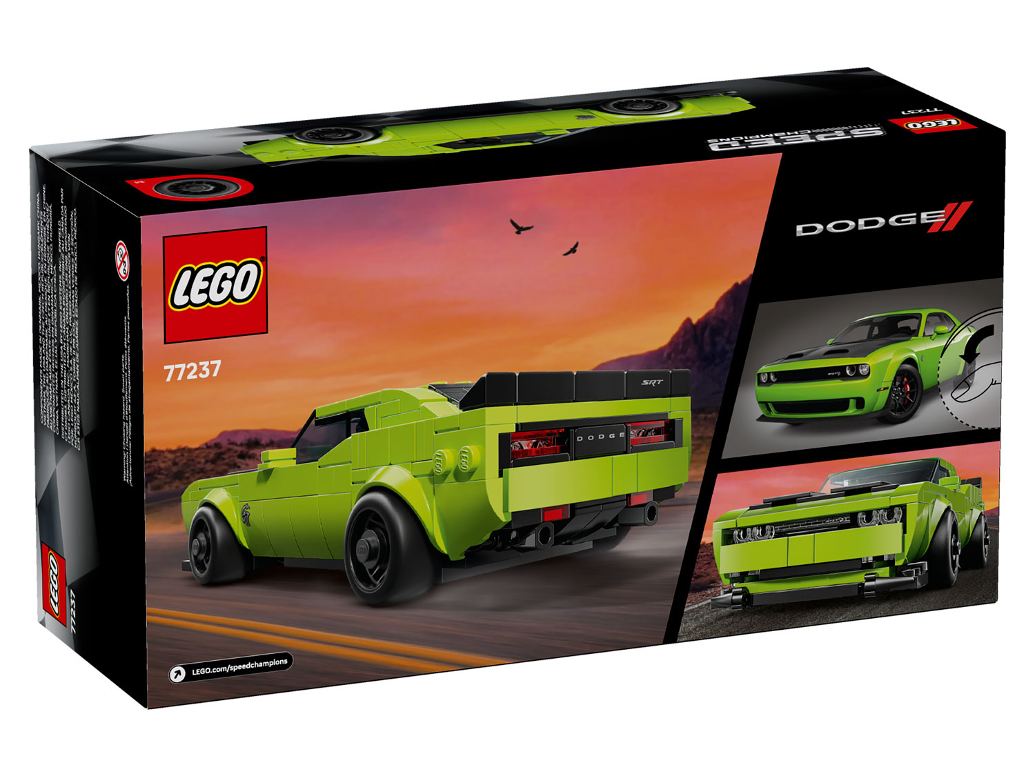 Конструктор LEGO Speed Champions Dodge Challenger SRT Hellcat 390 дет. - фото 7