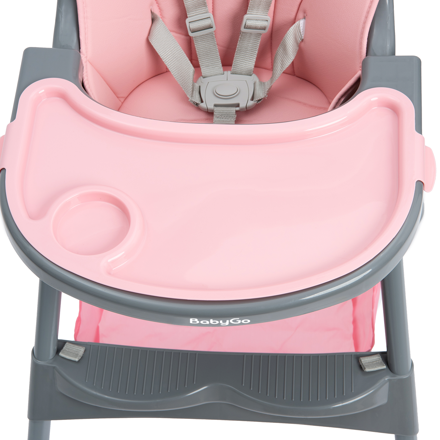 Стульчик для кормления BabyGo Bueno New розовый - фото 6